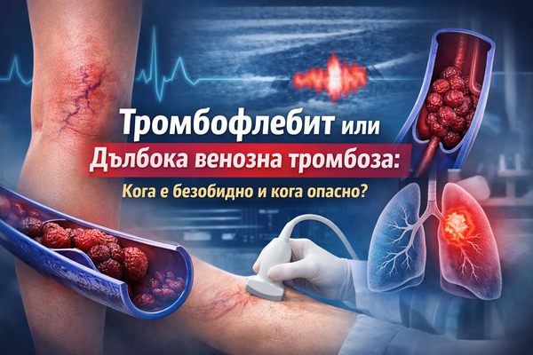Тромбофлебит или дълбока венозна тромбоза – Как да ги различим? Кога е безобидно и кога опасно състояние?